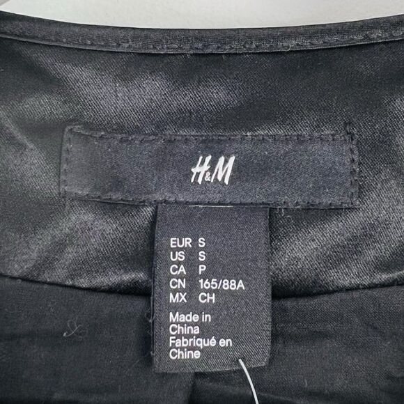 NWOT H&M Blue Rectangle Paillette Sequin Fully Lined Jacket - Picture 5 of 6